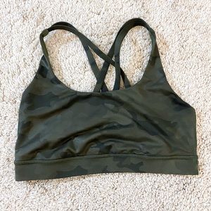 Lululemon camo Energy bra